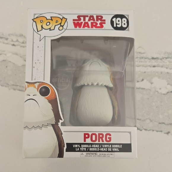 Pop Star Wars Porg Figure - White and Brown - Picture 1 of 6